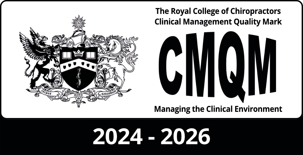 CMQM Award for Cheshunt Chiropractic Clinic